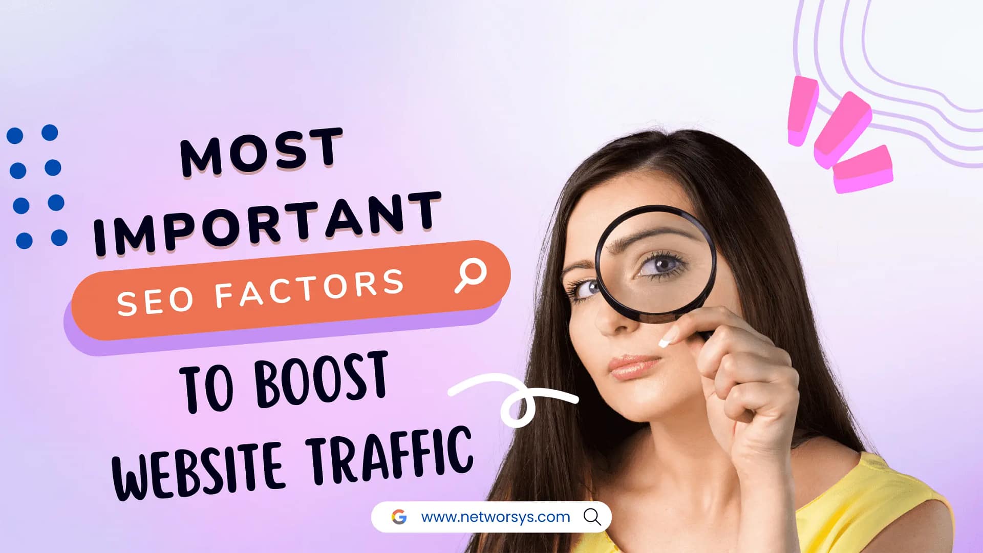SEO FACTORS TO BOOST TRAFFFIC
